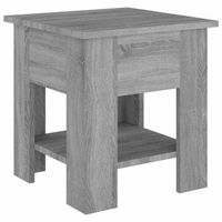 mesa de cafe - mesa de centro madera de ingenieria gris sonoma 40x40x42 cm