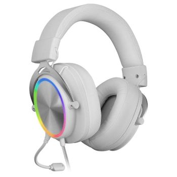 Auriculares Mars Gaming MH-FORGE con cable Jack 3,5 mm para gaming blancos