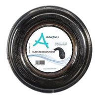 cordaje de tenis hexagon twist rollo 200m 130 negro