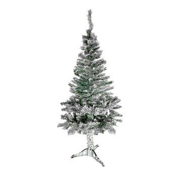 Acomoda Textil – Árbol De Navidad Con Soporte Para Decorar El Hogar Y Comercio. Pino Artificial De Navidad Desmontable, Plegable Y Resistente. (nevado, 210 Cm)