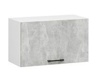 armario colgante para campana akord w60 oliwia blanco 60 cm 1 puerta frente en color gris hormigon 1 estante 60x30x29 cm