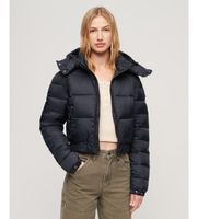 superdry para mujer w5011682a chaqueta corta con capucha fuji marino xl casual nylon