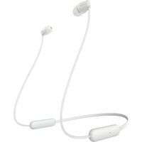 sony wi-c200 wireless bluetooth earphones - white white