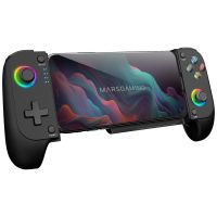 mars gaming mgpx gamepad bluetooth 50 para android e ios rgb neon vibracion dual turbo negro