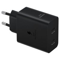 samsung cargador usb-c 50w con carga rapida negro