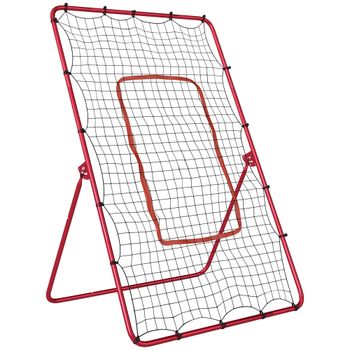 SPORTNOW red de rebote portátil para béisbol con 4 ángulos ajustables.