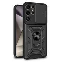 cool carcasa antishock con anillo de sujecion negro para samsung s928 galaxy s24 ultra