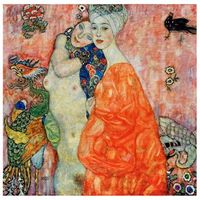legendarte - cuadro lienzo impresion digital - las amigas - gustav klimt - decoracion pared cm 50x50