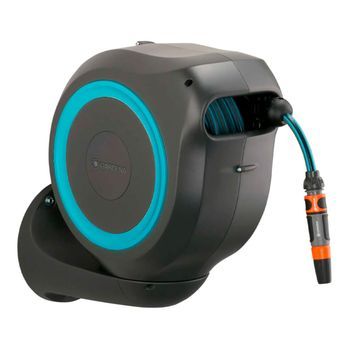 Enrollador Automático De Pared Gardena L 30m Azul
