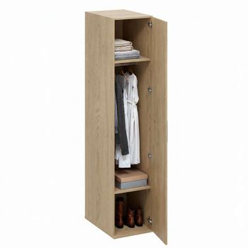 Mueble  Armario Para Lavandería T-bath 43,5x208 Cm Roble Esp.22 Mm