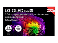 tv oled 83 - lg oled83g64lw evo 4k procesador inteligente r11 ai processor 4k gen3 smart tv dvb-t2 h265 gallery design negro