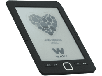 eBook - Woxter Scriba 195, Para eBook, 4GB capacidad y 6 pulgadas, Negro