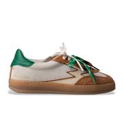 moa concept para mujer cl264 zapatillas de piel club beige 41 plano cordones casual