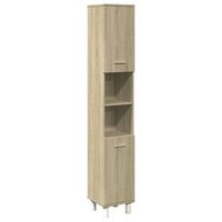 armario de bano madera ingenieria roble sonoma 305x30x179 cm vidaxl
