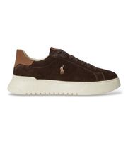 polo ralph lauren para hombre 809p15729001 zapatillas de ante rlite marron 40 piel plano cordones casual