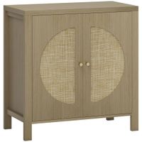 aparador de cocina 75x38x77 cm madera natural