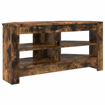 Muebledetvdeesquina 102 X 40,5 X 45 Cm Roble Ahumado Vidaxl