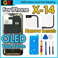 180 dias de garantia gx oled para iphone x 13 11 12 pro 12pro max reemplazo de pantalla digitalizador montaje para iphone 14 plus lcd