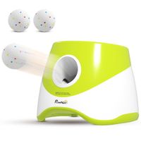 pawhut lanzador de pelotas para perros automatico con 3 pelotas etpu distancias ajustables 61014m juguete interactivo verde