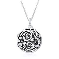 cadena de plata 925 y medallon grabable