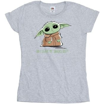 Disney Camiseta manga larga The Mandalorian para mujer