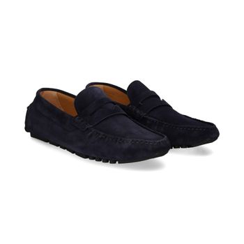Emporio Armani Mocasines Hombre - Azul Marino Talla 8