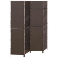separador de habitaciones marron 195 x 180 cm ratan sintetico vidaxl