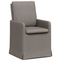 sillas de comedor 2 uds tela taupe 57 x 67 x 98 cm vidaxl