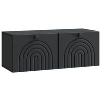 mueble para tv de pared negro 785 x 31 x 30 cm vidaxl