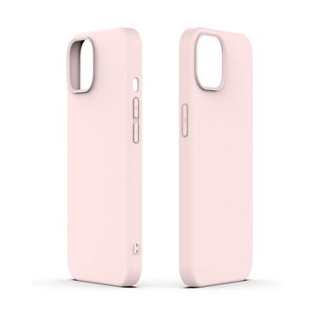 Funda para móvil INNOVA by Innova Celular de silicona flexible rosa para iPhone 13