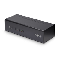 switch kvm de 4 puertos para 2 monitores displayport - 4k