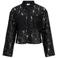 vila blusa tonato shirt - black beauty para mujer
