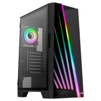 aerocool mirage argb cristal templado usb 30 negro