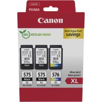 cartucho de tinta original canon pg-575xl  cl-576xl pack 3 unidades