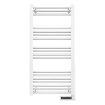 Radiador Toallero Eléctrico Bajo Consumo Ready Warm 9200 Smart Towel White. 750 W, Pantalla Led, Control Táctil, Temporizador, 3 Modos, Sistemas De Seguridad