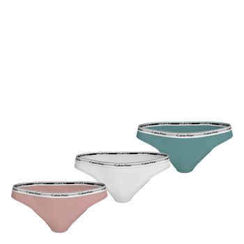 Calvin Klein Pack de 3 bragas de mujer 000QD5207E-PYM