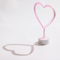 muitomas lampara de neon con forma de corazon luz led de 35 w con carga usb-c diseno decorativo para casa oficina y dormitorio