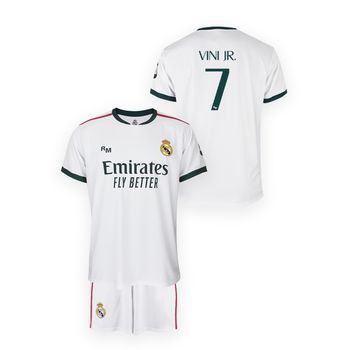 Conjunto Vinicius Jr Real Madrid Niño 26/27 Primera Equipación Réplica Oficial