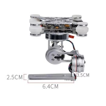 B-CUBE Gimbal sin escobillas de 3 ejes para cámara con placa controladora Storm32 BGC de 32 bits y controlador DRV8313 p