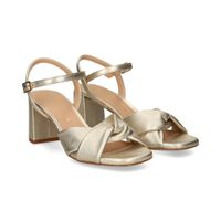 unisa sandalias con tacon mujer - plata talla 37