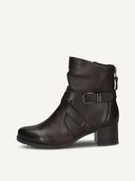 caprice bootie brown made of leather with block heel size 375