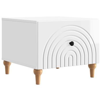 Mesa De Centro 49x50x40 Cm Madera - Blanco