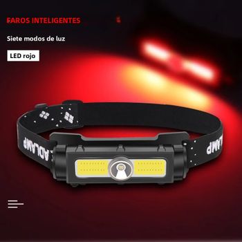 Lámpara LED de alto brillo con detección de movimiento, recargable, montada en la cabeza, especial, ultrabrillante, para exteriores, de larga duración