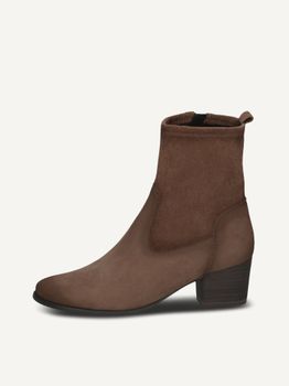 CAPRICE Bootie, brown, made of Leather and synthetic with Block heel, Size 37