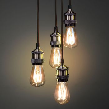 Brass Quad Pendant