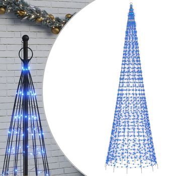 Árbol De Navidad 1534 Led Azul 500 Cm Vidaxl