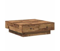 mesa de cafe - mesa de centro - mesa baja madera vieja 90 x 90 x 28 cm madera de ingenieria