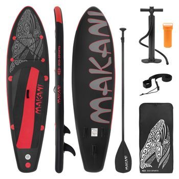 Tabla De Stand Up Paddle Makani 320x82x15cm Pvc Negro/rojo Ecd Germany