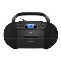 bsl boombox radio cd portatil con cassette y bluetooth jl2021a  con 6w de potencia rms  radio fm y puerto usb compatible con archivos mp3  display lcd  entrada aux in y salida auriculares