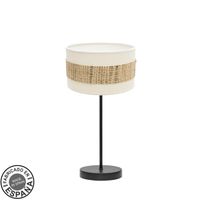 sobremesa pequeno nicaragua 1xe14 negroblanconatural 43x17x17cm